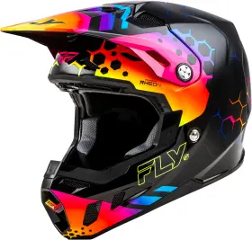 73-43322x Fly Racing Formula Fits Cc Tektonic Helmet Black/sunset Size 2x - Dot And Ece