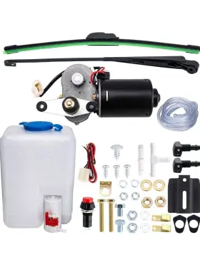 514303 Foreverunauto Universal Electric Utv Windshield Wiper Kit Washer Pump With 12v Motor #3105