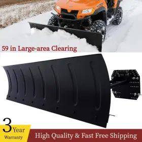 W465p183317 G&h Snow Plow Blade Universal Kit Adjustable 59 Inch Honda Kawasaki Utv Atv Remove