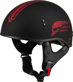 H16511326 G-max Hh-65 Retribution Helmet Large Matte Black/red