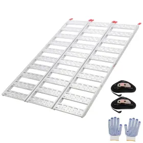 C0bqwq5bjxj7hjh1qvhftaiid11h Garveetech Tri Fold Ramp 1500 Lb 76 Aluminum Treads Ramps Pickup Trucks Load Snow