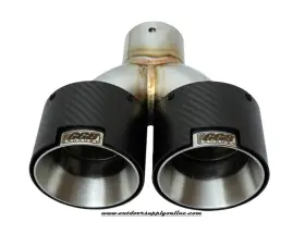64-3260-8304 Ggb Carbon Fiber Exhaust Tip For Ft22 - Ft25 Polaris Rzr Pro R