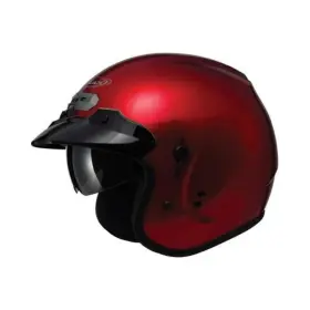 G1320096 Gmax Gm-32 Open Face Helmet With Flip Down Shield - Large Candy Red