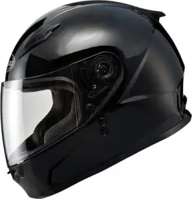 G7490021 Gmax Gm49y Youth Solid Gloss Black Full Face Street Motorcycle Helmet