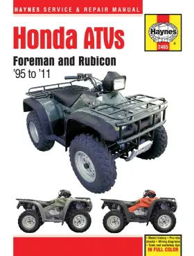 4564-h239706-atv Haynes Repair Manual For 1999-2001 Honda Trx400ex Sportrax Atv