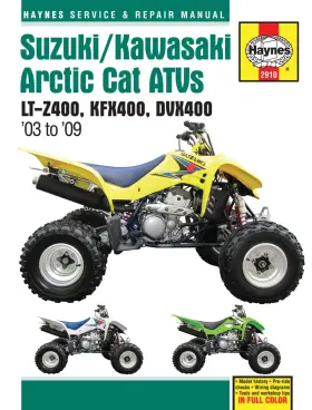 F9781563929106 Haynes F9781563929106#2 Repair Manual Suzuki Kawasaki And Arctic Cat Atvs Lt-z400 Kfx400 Dvx400