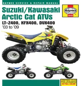 M2910 Haynes Suzuki/kawasaki Arctic Cat Atv S 2003-2009 Service Repair Manual 2910