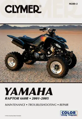Haynes Manuals N. America Inc. 780892879342 Yamaha Raptor 660r 2001-2005 Clymer Repair Shop Service Manual Book