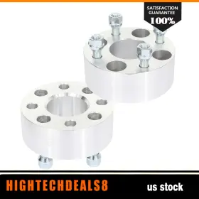High119658t8 Hightechdeals8 2 Inch Wheel Spacers 4x4/ 4x101.6 1/2 Studs 59mm Cb For Ez Go Golf Carts