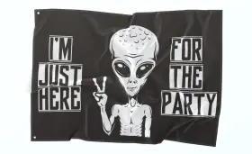 147smp Highviz Flag Co Highvizflagco Passenger Single Side Universal Small Here For The Party Whip