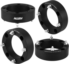 Hish-3824 Hish 783296208656 4x156mm Wheel Spacers 2 Inch 50mm Thickness With 3/8-24-2inch Black