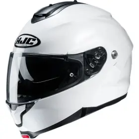 338386-2095-0 Hjc Adult Unisex C91 Solid Modular Helmet Xs Flat White