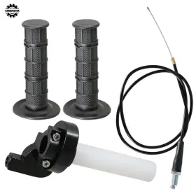2957798 Home-garden-fix New Motorcycle 7/8 Inch 22mm Twist Throttle Handle Grip With Cable 50-250cc Dirt Bike
