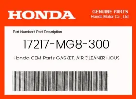 17217-mg8-300 Honda Genuine Gasket Air Cleaner Housing Co -