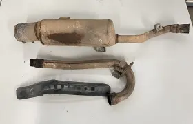 18310-ha8-003 Honda 18310-ha8-013 1985 Fourtrax Trx250 Oem Muffler Exhaust Pipe Plus 2