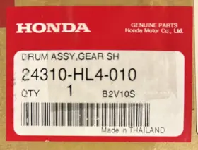 23410-hl4-010 Honda Genuine Part 2016-23 Pioneer 1000 Gear Sh Drum Assy New