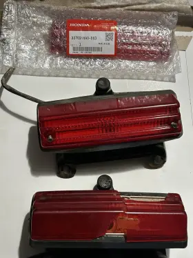 33700-ha0-003 Honda 1985 Big Red Atc250es Oem Tail Lights Atc Nos