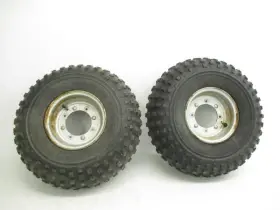 44713-hb2-770 Honda 86 Trx 70 4 Lug Rear Wheels Left Right Ohtsu Tire 1986-1987