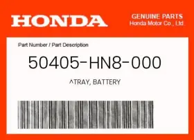 50405-hn8-000 Honda Genuine Tray Battery -