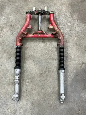 51400-ha0-003 Honda 1986 Big Red Atc250es Oem Front Forks Triple Clamp Suspension 51400-ha0-00