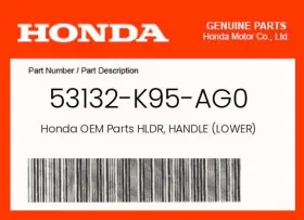 53132-k95-ag0 Honda Genuine Hldr Handle Lower - 53132-k95-ag0 Honda Genuine Hldr Handle Lower -