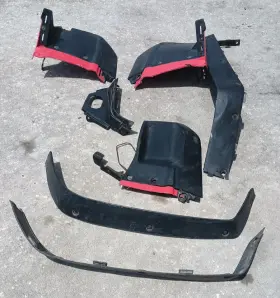 80211-ha7-750 Honda Trx350d Foreman 350 Oem Foot Splash Guards Fender Extenders 3 Sides Of 4