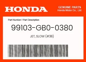 99103-gb0-0380 Honda Genuine Jet Slow #38 -