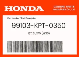 99103-kpt-0350 Honda Genuine Jet Slow #35 -