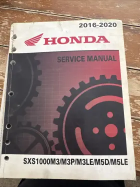 Sxs1000m3 Honda Sxs1000m3/m3p/m3le/m5d/m5le 2016-2020 Side By Service Manual