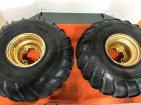 42701-964-000 Hondaline Honda Atc Ohtsu H-trak Pro Wedge Ii Tires On 1983 250r Hirta Wheels