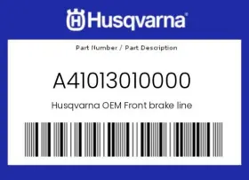 Husqvarna A41013010000 Genuine Front Brake Line -