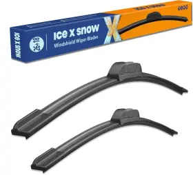 02618 Icexsnow Silicone Windshield Wiper Blades 26 And 18 Inch Replacement Black