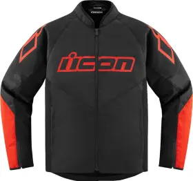 2820-5805 Icon Hooligan Ce Jacket Black Orange Size Large