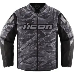 2820-6162 Icon Hooligan C.e. Tigers Blood Textile Moto Jacket Grey/black Sz