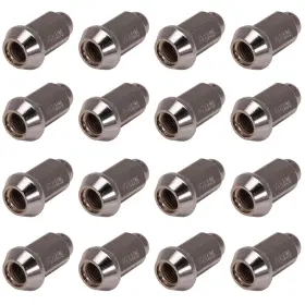 Alug19 Itp Set Of Tapered Chrome Lug Nut 12mm X 1.25mm Thread Pitch 16 Pcs