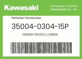 35004-0304-15p Kawasaki Genuine Fender-front C.l.green -