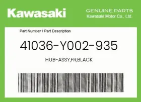 41036-y002-935 Kawasaki Genuine Hub-assy Fr Black -