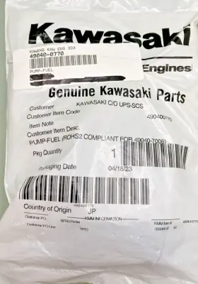 490400770 Kawasaki New Genuine Fuel Pump