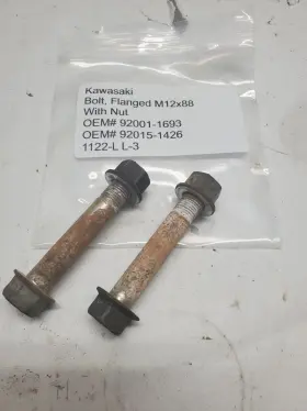 92015-1426 Kawasaki 92001-1693 Atv/motorcycle Flange Bolt M12x88 And Nut Oem#92001-1693 Oem#92015-1426