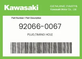 92066-0067 Kawasaki Genuine Plug Timing Hole -