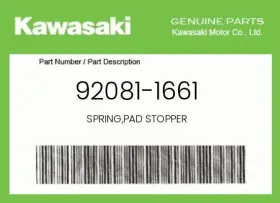 92081-1661 Kawasaki Genuine Spring Pad Stopper -