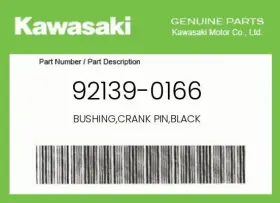 92139-0166 Kawasaki Genuine Bushing Crank Pin Black -