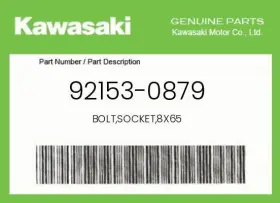 92153-0879 Kawasaki Genuine Bolt Socket 8x65 -