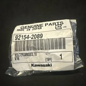 92154-2089 Kawasaki Bolt Flanged 10x16 Oem New A46
