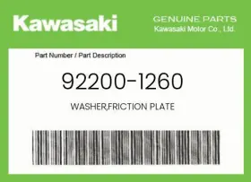 92200-1260 Kawasaki Genuine Washer Friction Plate -
