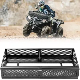 B0108-03208-bk Kemimoto Atv Front Rack Gear Basket Storage For Polaris Sportsman Yamaha Universal