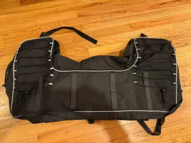 B0113-03401 Kemimoto Atv Rear Storage Bag Pack Cargo Gear Seat Bags With Cushion Pad Universal