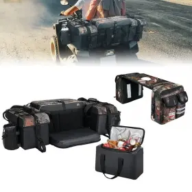 B0113-07802cm Kemimoto Atv Rear Seat Bag Tank Saddle Storage With Cushion Cooler Padded Bottom Bags