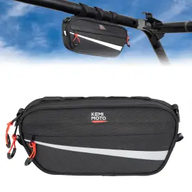 B0113-17538-bk-ey Kemimoto Utv Roll Bar Triangle Storage Bag Overhead Corner For Road Bike Universal