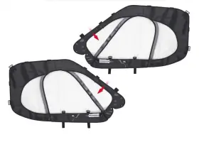 B0127-00009-bk Kemimoto Cab Enclosure Upper Doors Compatible With 2022-2025 Polaris Rzr 200 Brand New